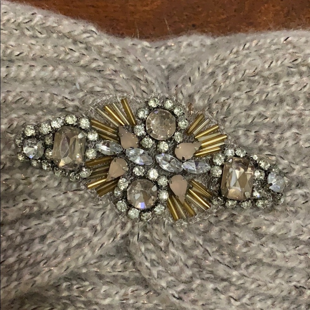 Head band with jewel center piece